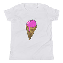 Load image into Gallery viewer, Ice Cream Cone! Youth Short Sleeve T-Shirt