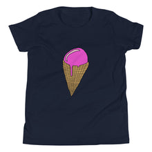 Load image into Gallery viewer, Ice Cream Cone! Youth Short Sleeve T-Shirt